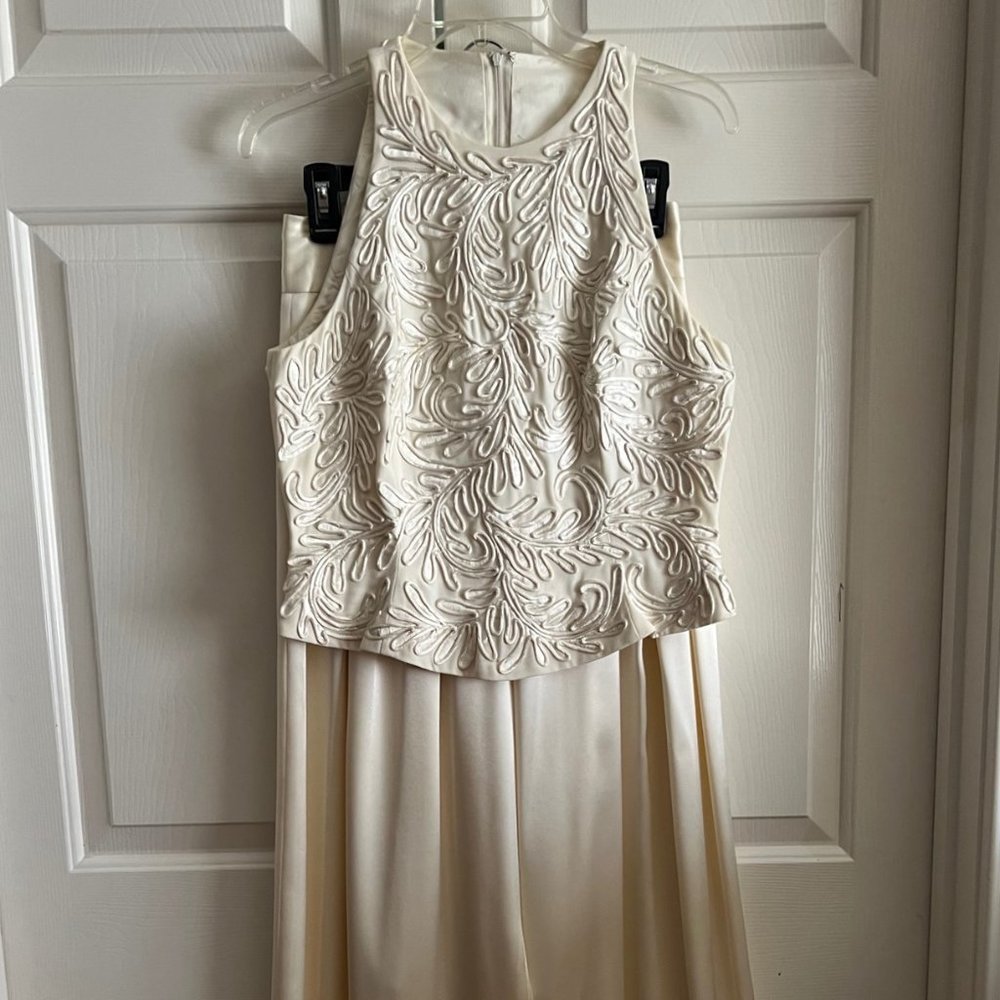 CARMEN MARC VALVO 2 piece  dressy wide leg pant suit